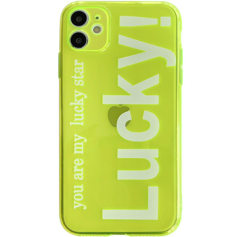 Trendy Brand Fluorescent English Mobile Phone Case