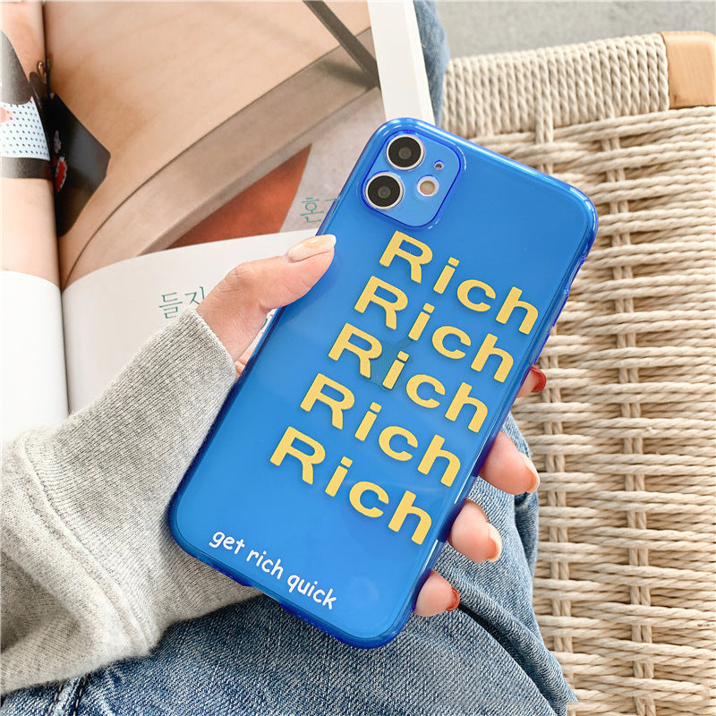 Trendy Brand Fluorescent English Mobile Phone Case