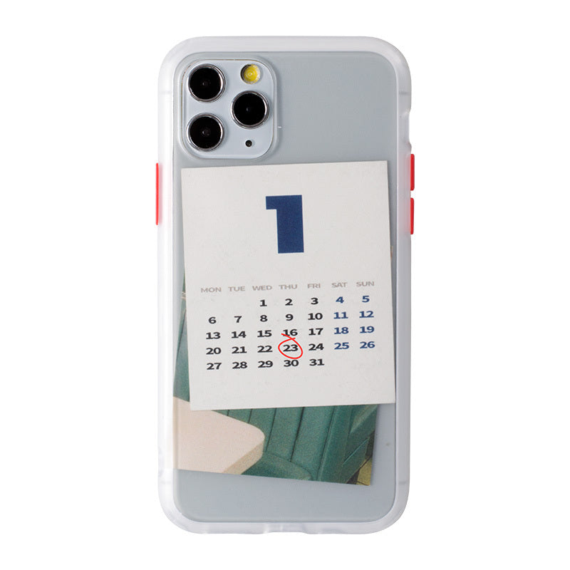 Calendar card New Year mobile phone case