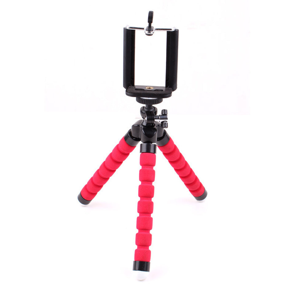 Compatible with Apple, Mini Flexible Sponge Octopus Tripod Stand Holder for Mobile