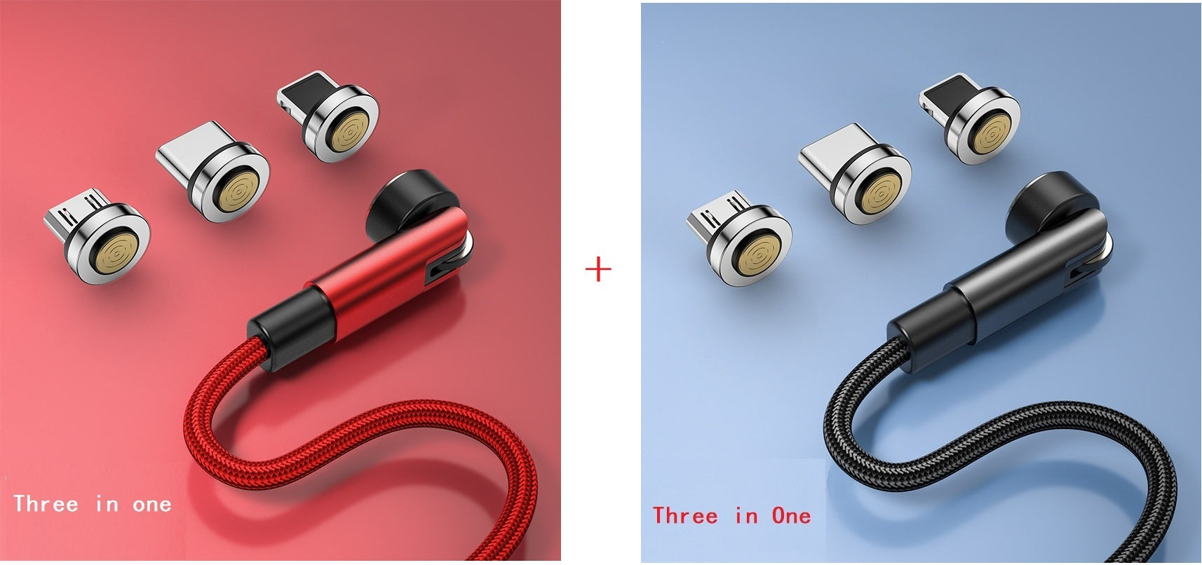 540 Degree Rotating Magnetic Data Cable Three In One