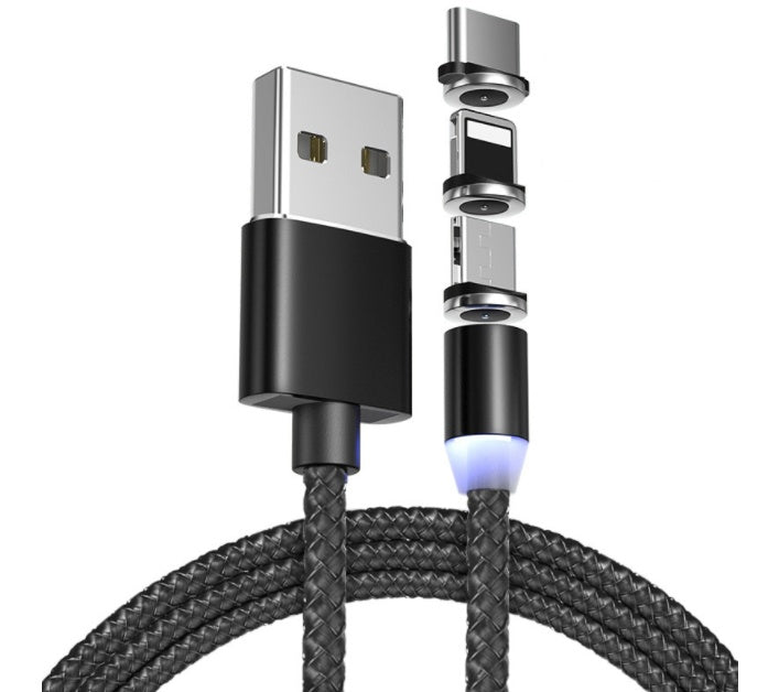 Three-in-one Magnetic Charging Cable