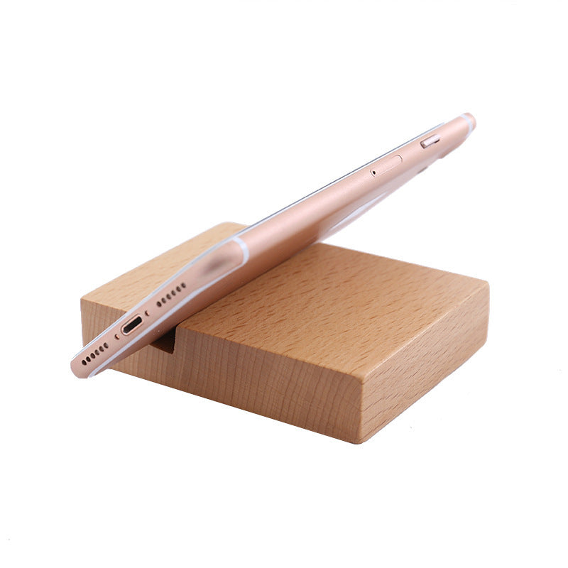 Creative Mobile Phone Beech Wood Phone Holder