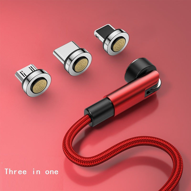 540 Degree Rotating Magnetic Data Cable Three In One