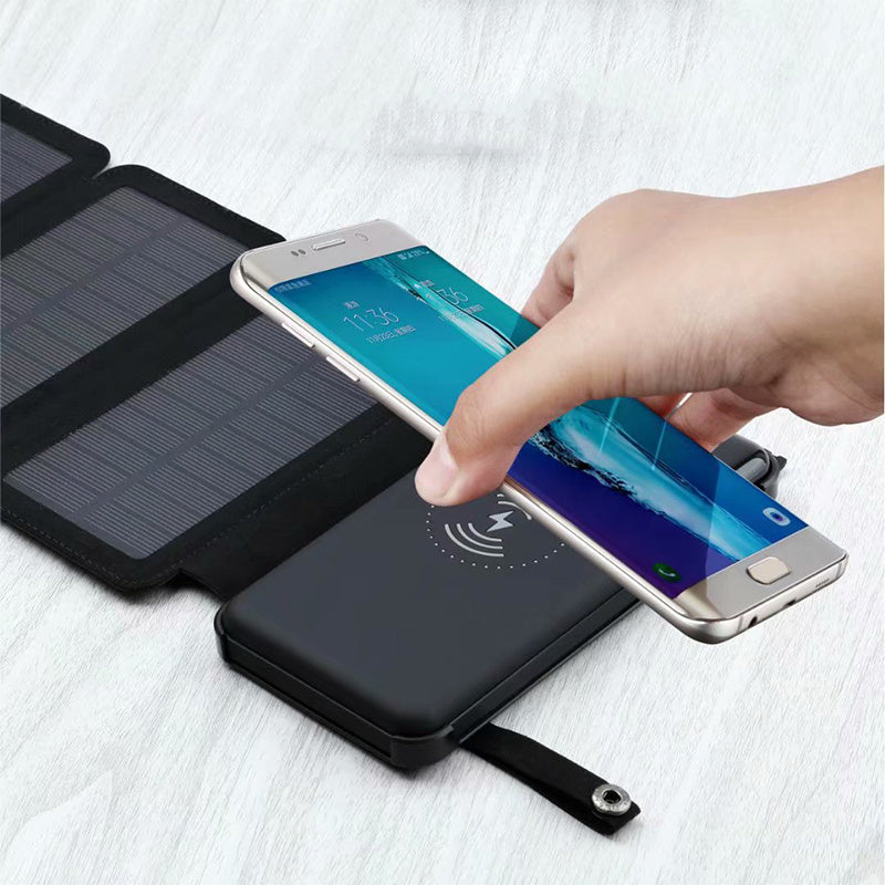 Detachable Solar Power Bank Wireless Charging