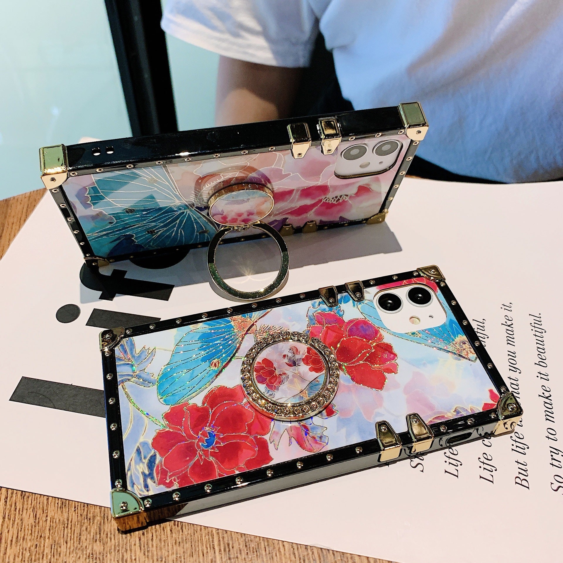 Butterfly Love Flower Mobile Phone Holder