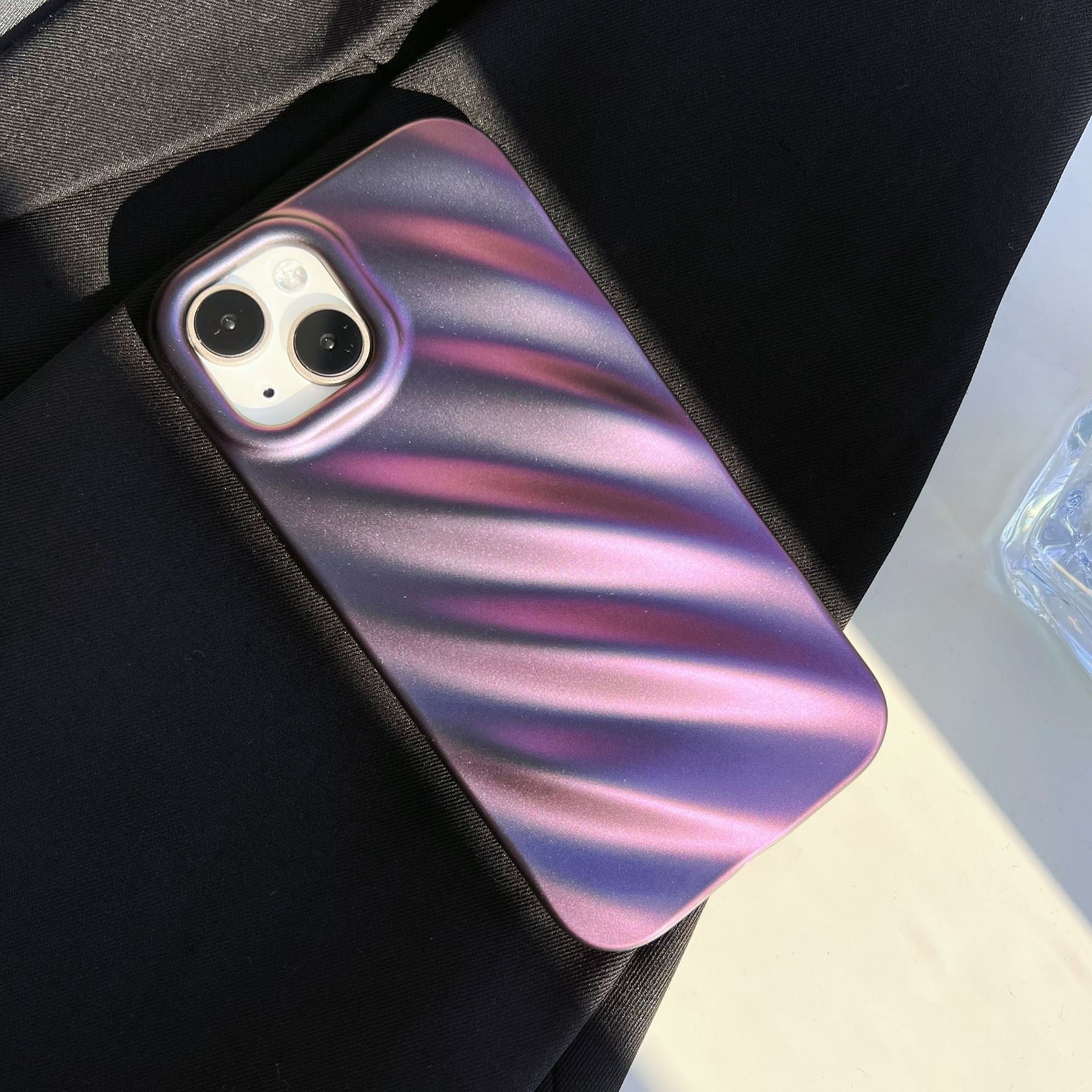 Small Laser Dark Purple Mobile Phone Case