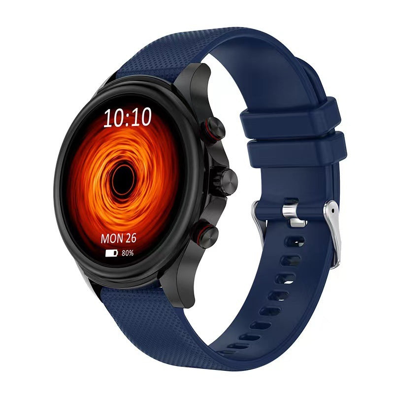 Round Screen Smart Watch Heart Rate Blood Pressure Blood Oxygen Monitoring