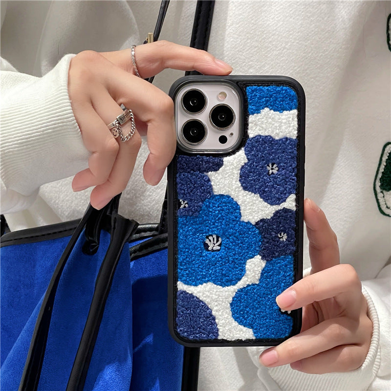 Klein Blue Flowers For Mobile Phone Case