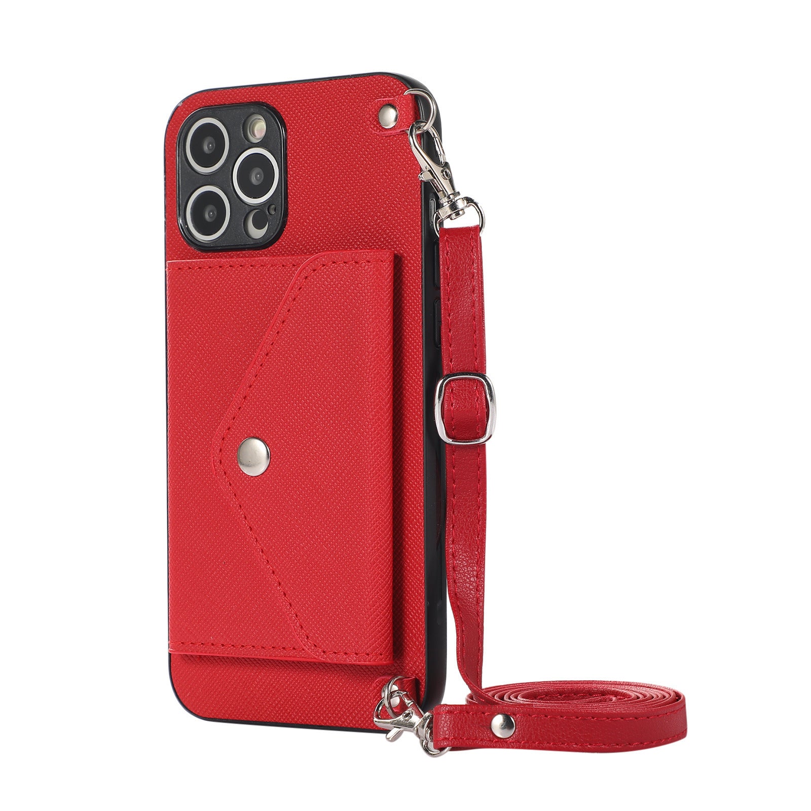 Oblique Cross Zero Wallet Mobile Phone Case