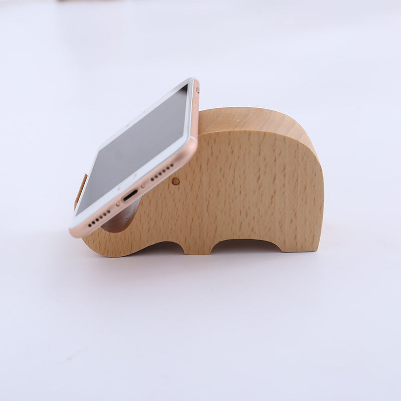 Creative Mobile Phone Beech Wood Phone Holder