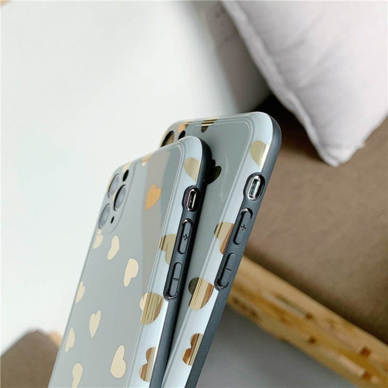 Gold-plated love mobile phone case