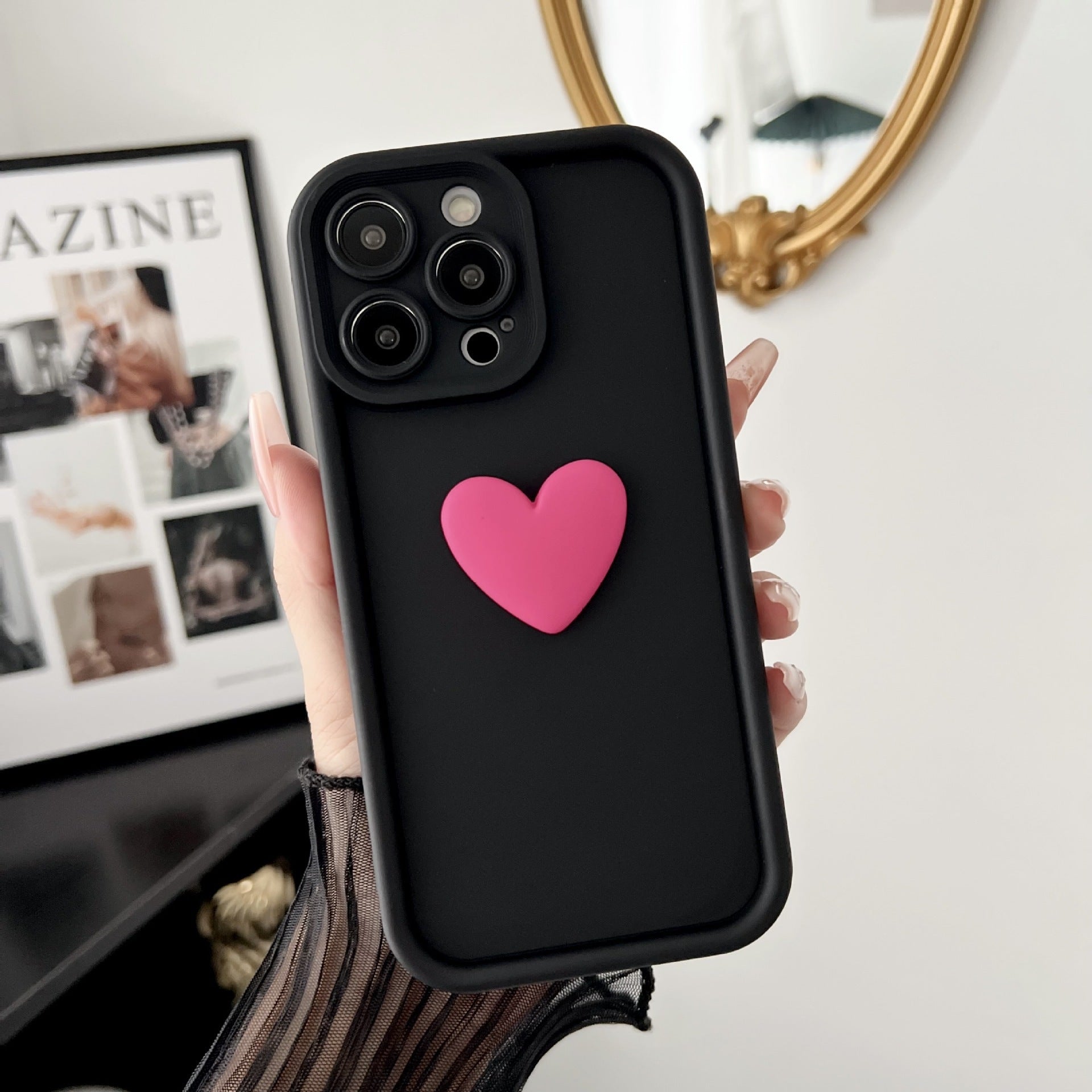 New Three-dimensional Heart Mobile Phone Shell