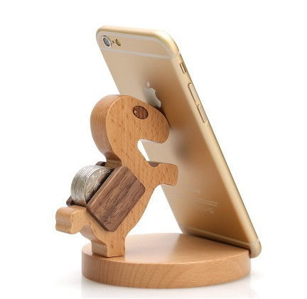 Creative Mobile Phone Beech Wood Phone Holder