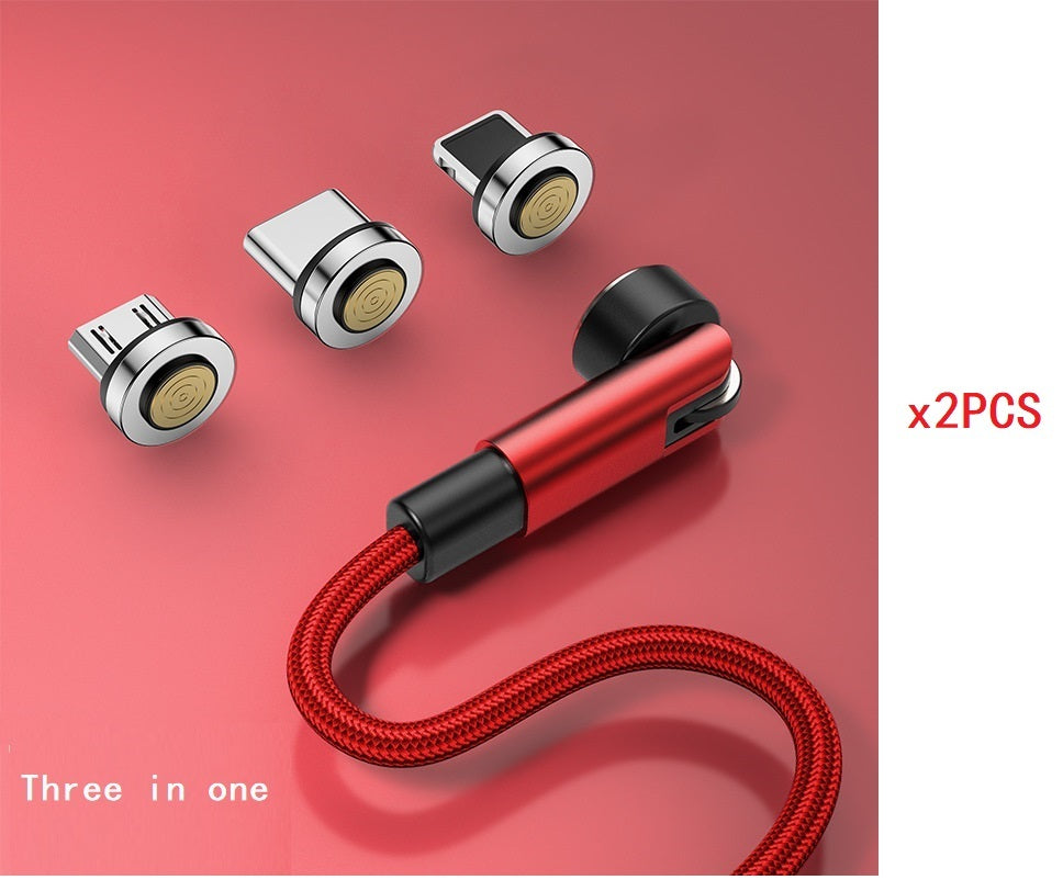 540 Degree Rotating Magnetic Data Cable Three In One