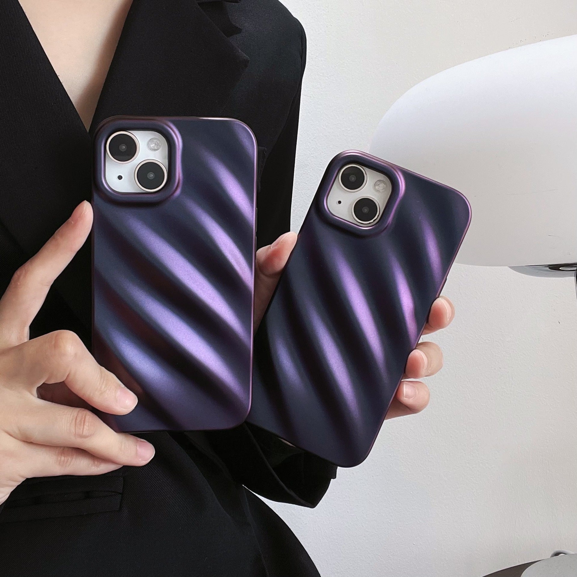 Small Laser Dark Purple Mobile Phone Case