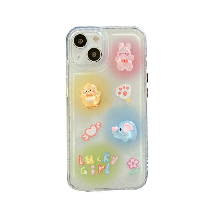 13pro Three-dimensional Cartoon Animal Xr Mobile Phone Case