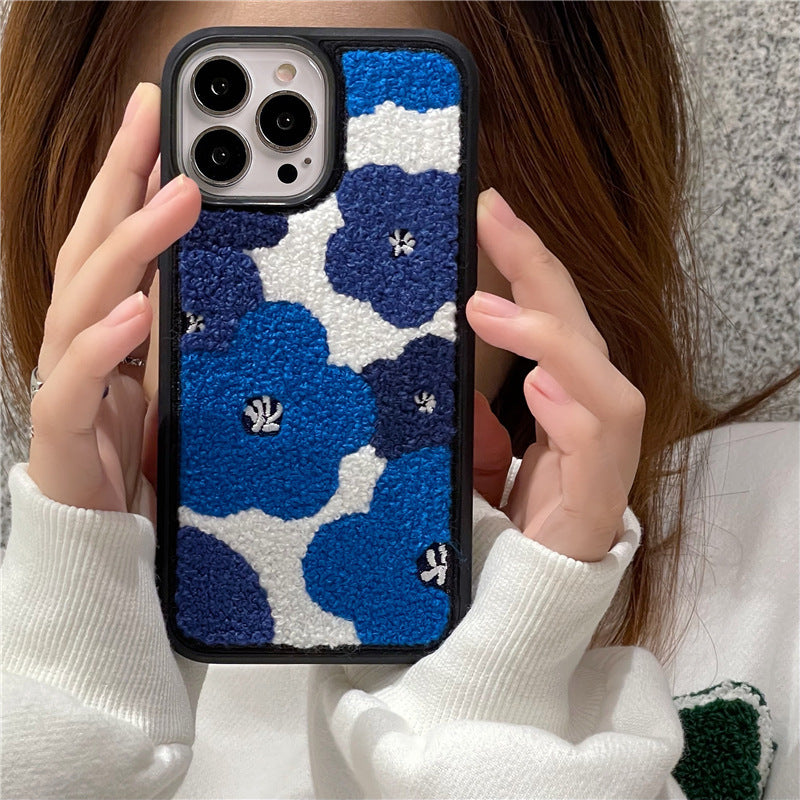 Klein Blue Flowers For Mobile Phone Case