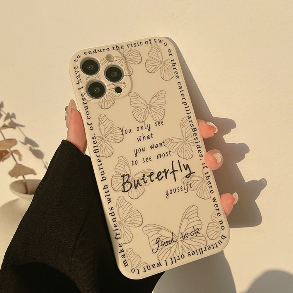 Ins Han Feng Butterfly Mobile Phone Case