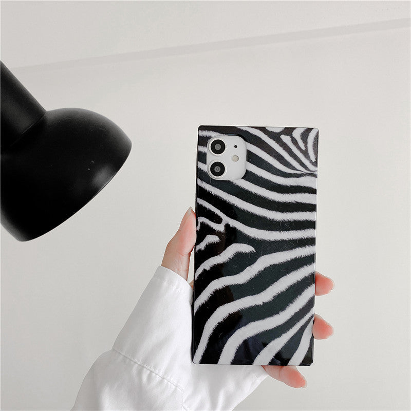 Square Animal Print Mobile Phone Case