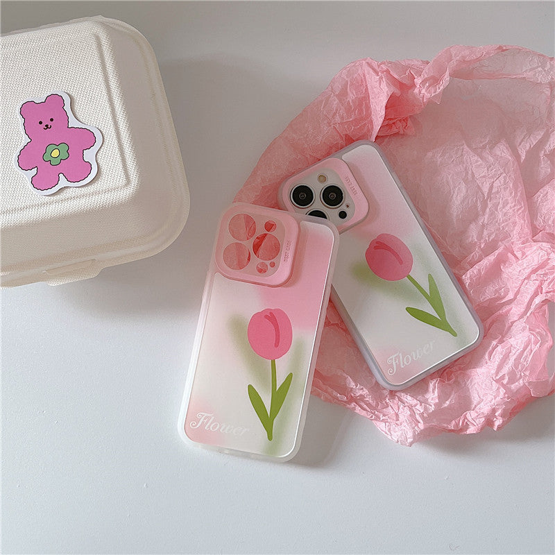 Tulip Transparent Tpu Mobile Phone Case Cover