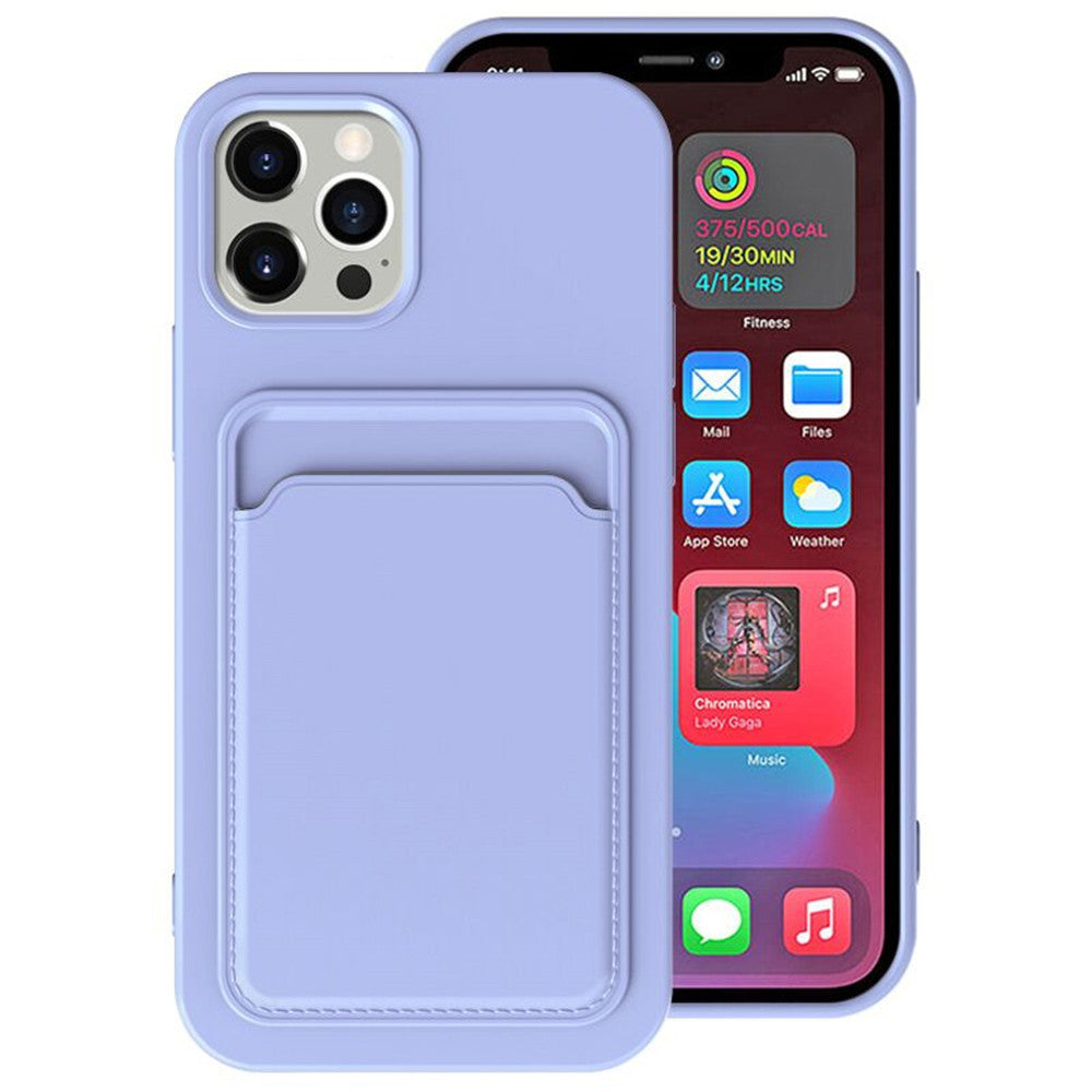 All In One Card Case Frosted Phone Case Silicone Protection