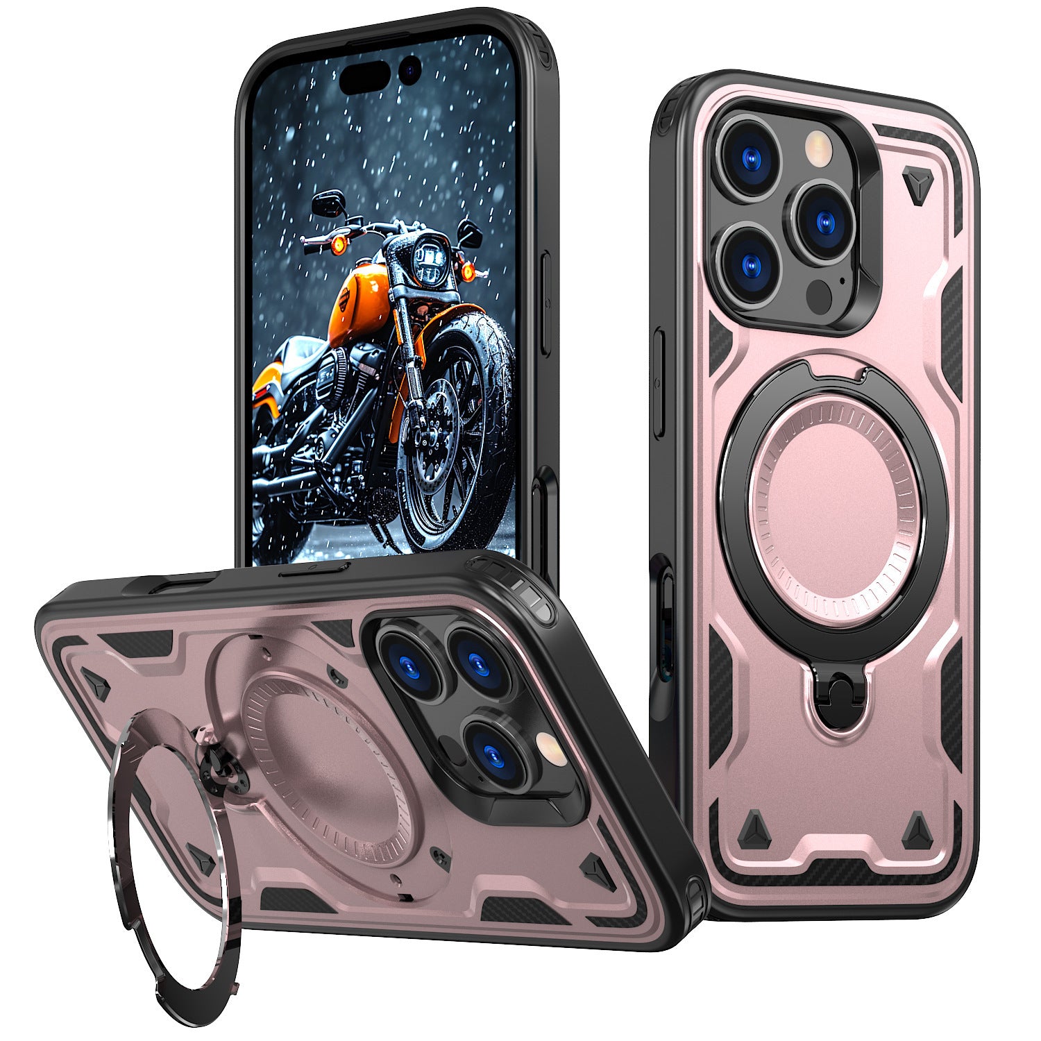 Simple Magnetic 360 Rotating Bracket Phone Case