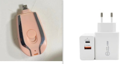 1500mAh Mini Power Emergency Pod Keychain Charger With Type-C Ultra-Compact Mini Battery Pack