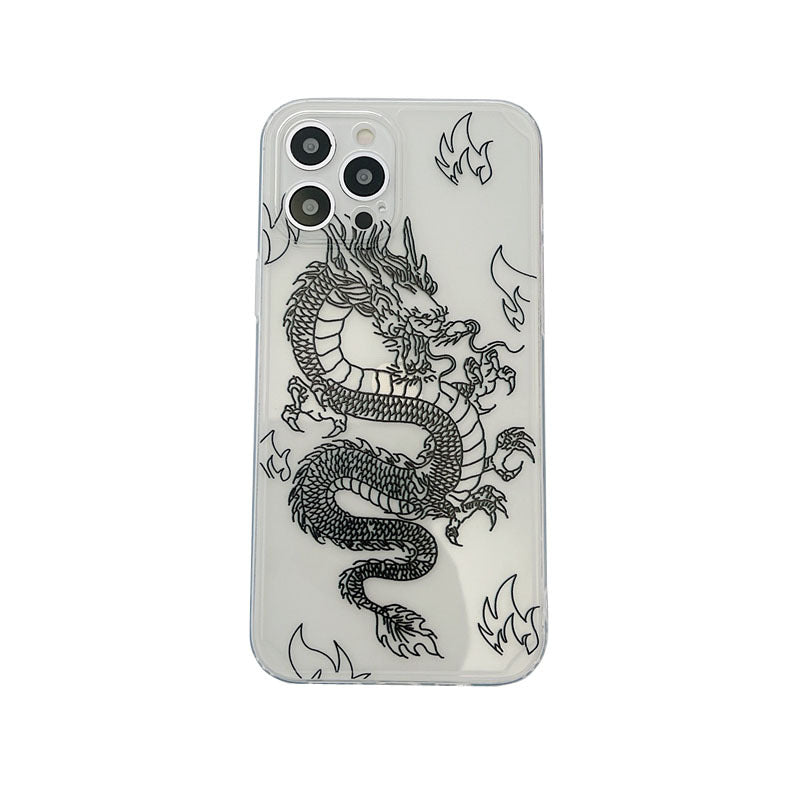 Chinese Dragon Personality Transparent Mobile Phone Case