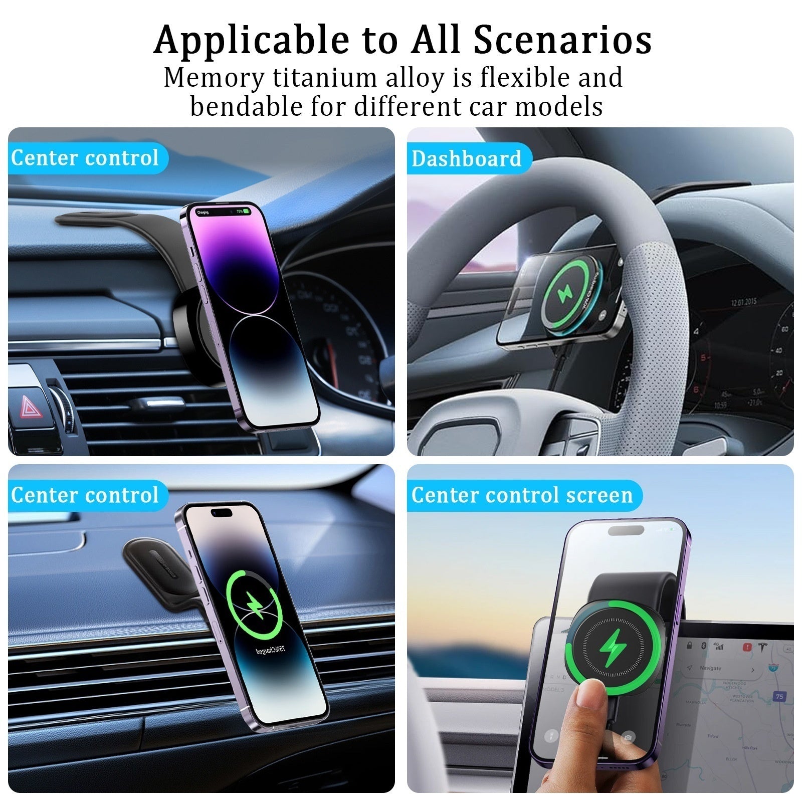 Magnetic Mobile Phone Wireless Charger Multifunctional