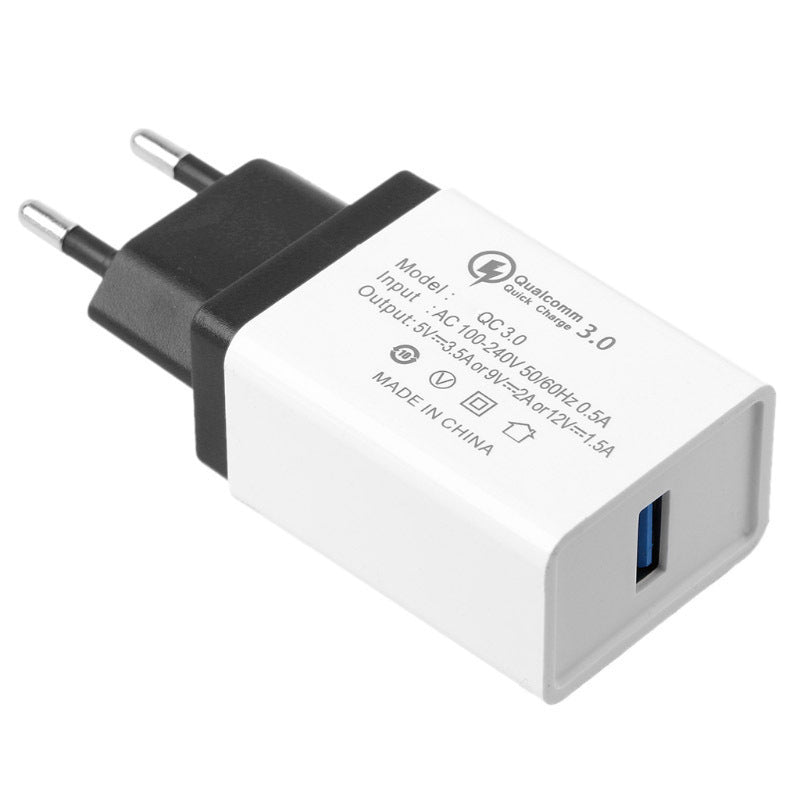 Single Port Qc3.0 Fast Charge Travel Charger