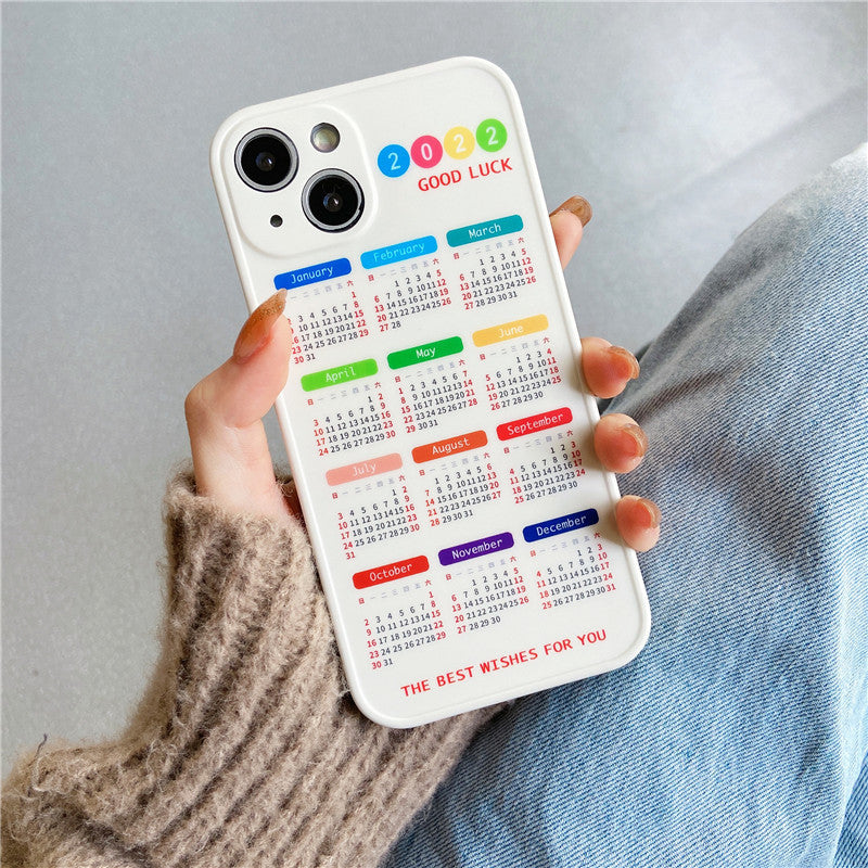 Simple Creative Calendar Printing Mobile Phone Case