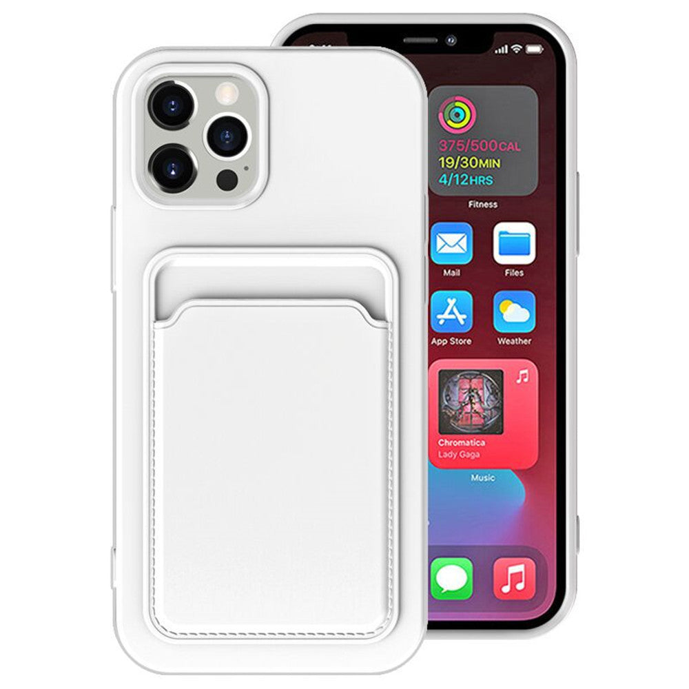 All In One Card Case Frosted Phone Case Silicone Protection