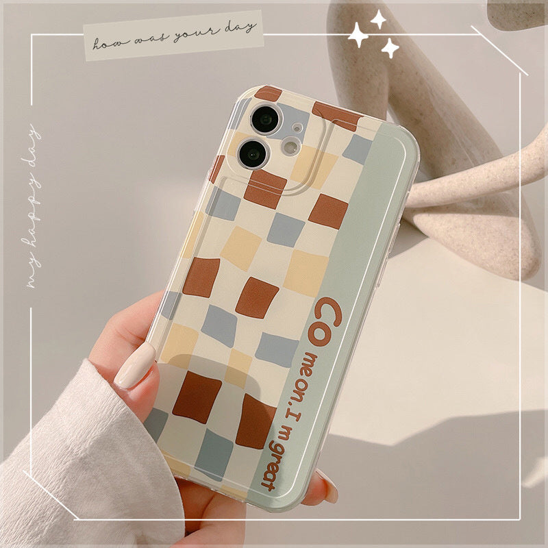 Retro Lattice Suitable Mobile Phone Case