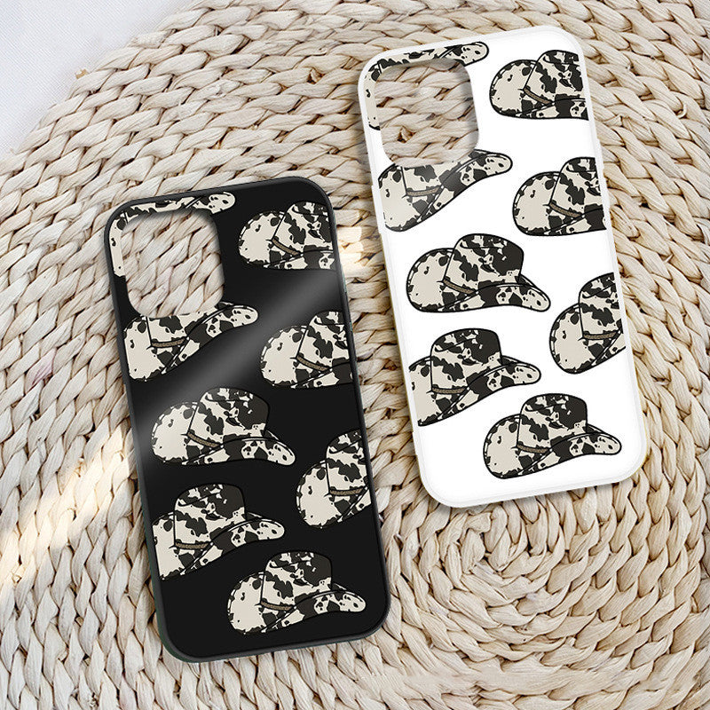 Creative Printing Cowboy Hat Mobile Phone Soft Case