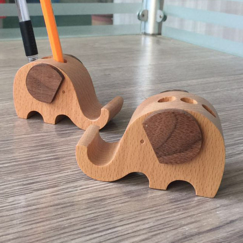 Creative Mobile Phone Beech Wood Phone Holder