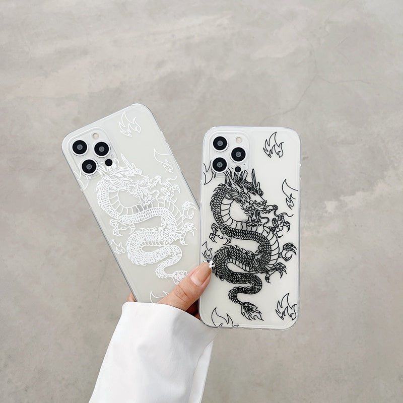 Chinese Dragon Personality Transparent Mobile Phone Case