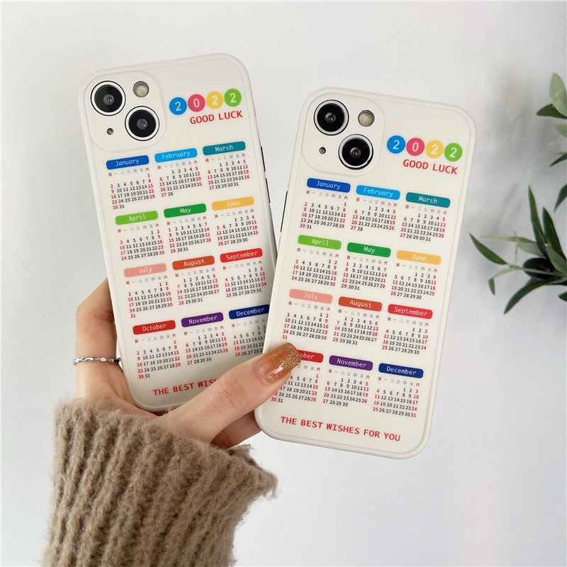 Simple Creative Calendar Printing Mobile Phone Case