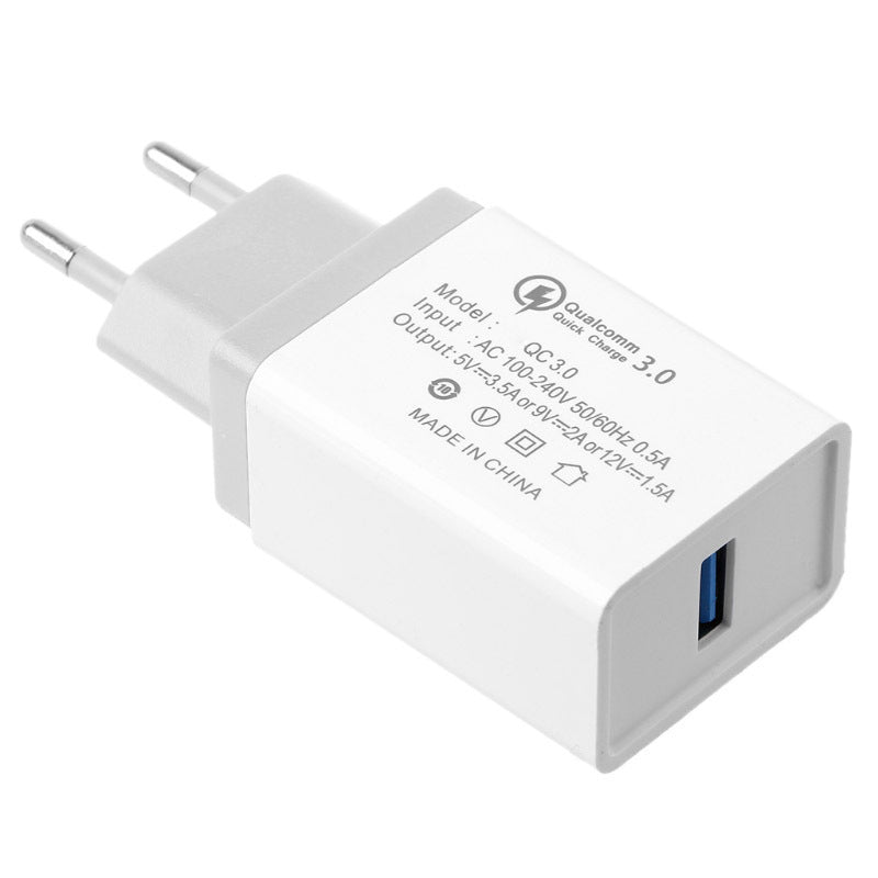 Single Port Qc3.0 Fast Charge Travel Charger