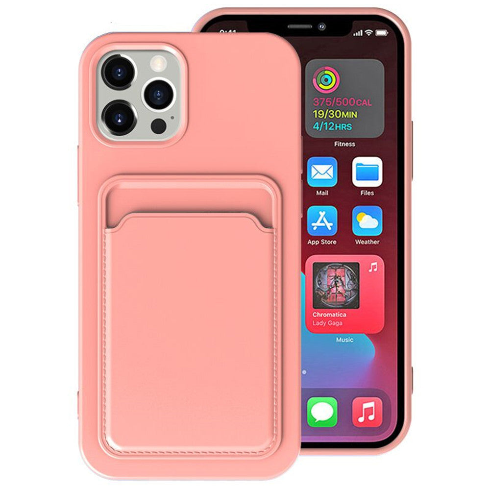 All In One Card Case Frosted Phone Case Silicone Protection